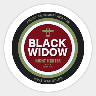 P-61 Black Widow Patch Sticker